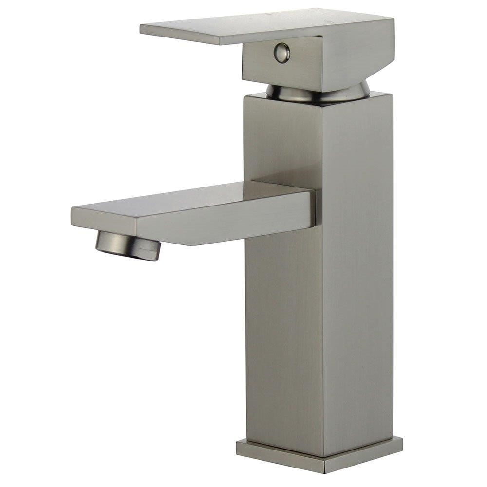 Picture of Bellaterra Home 10167-BN-W 2 x 4.1 x 6.8 in. Granada Single Handle Bathroom Vanity Faucet, Brushed Nickel
