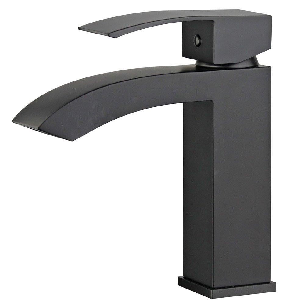 Picture of Bellaterra Home 10166-NB-WO 2 x 5.1 x 7 in. Cordoba Single Handle Bathroom Vanity Faucet, New Black