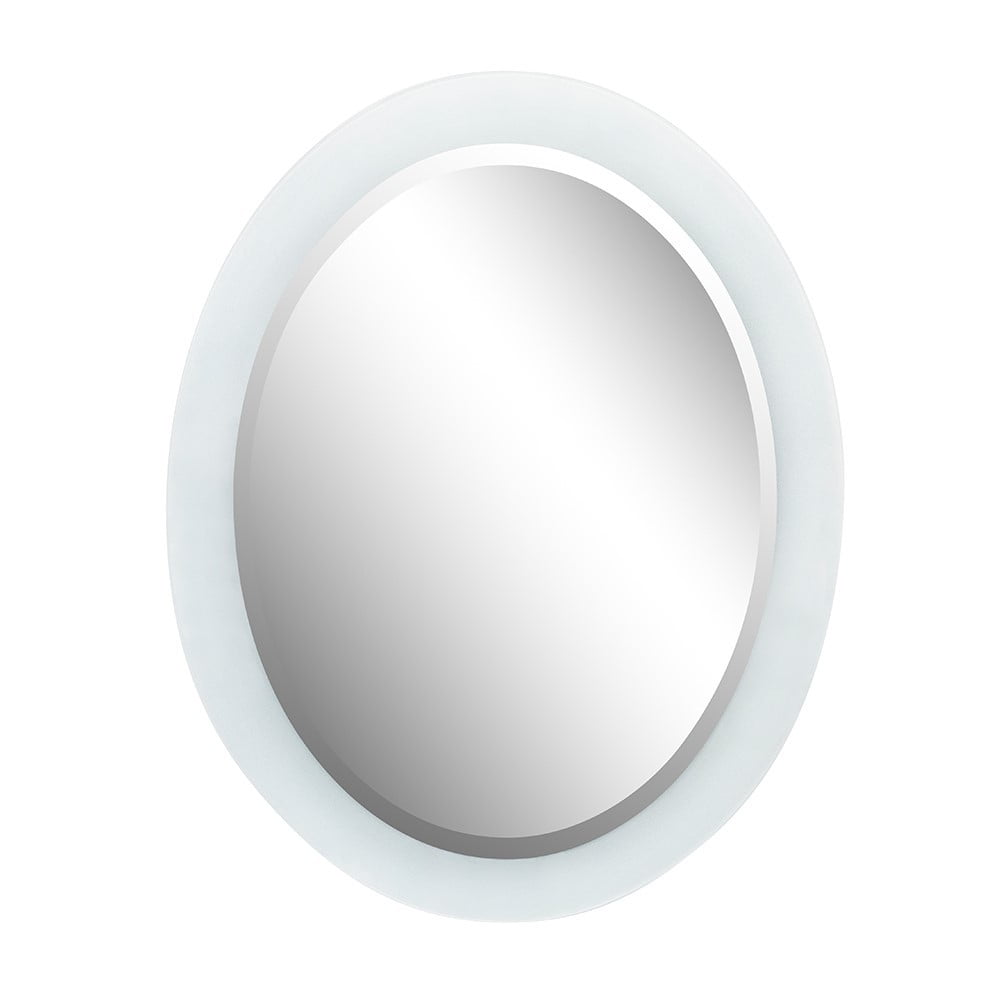 Picture of Bellaterra Home 808301-M 23 in. Oval Frosted Frame Mirror