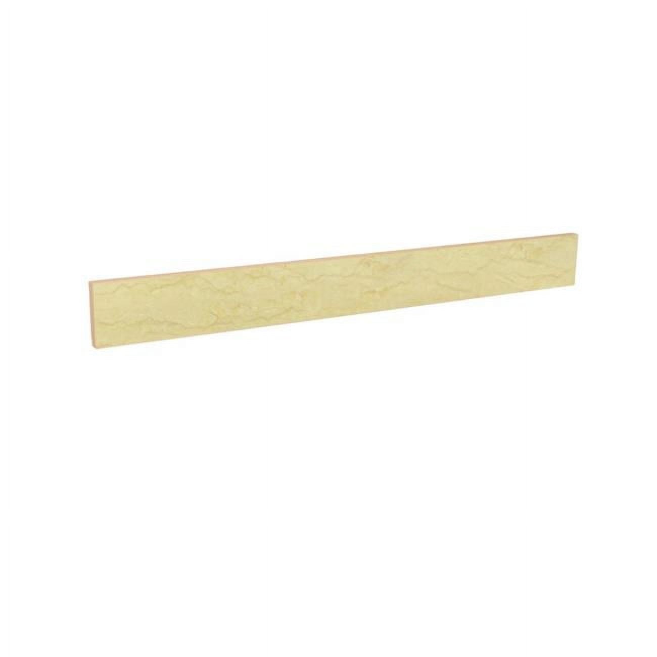 36 in. Carrara Marble Backsplash, Cream