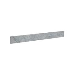 30 in. Carrara Marble Backsplash, White