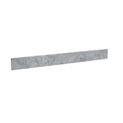 36 in. Carrara Marble Backsplash, White
