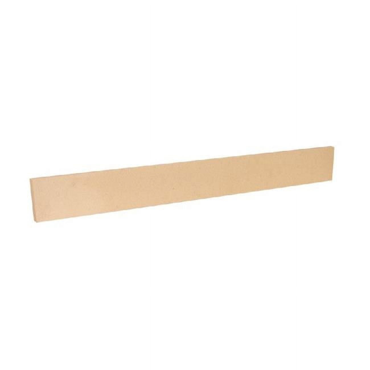 38 in. AM Carrara Marble Backsplash, Cream
