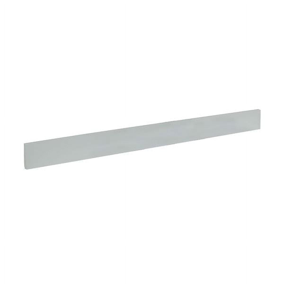 49 in. Engineered Stone Backsplash, White