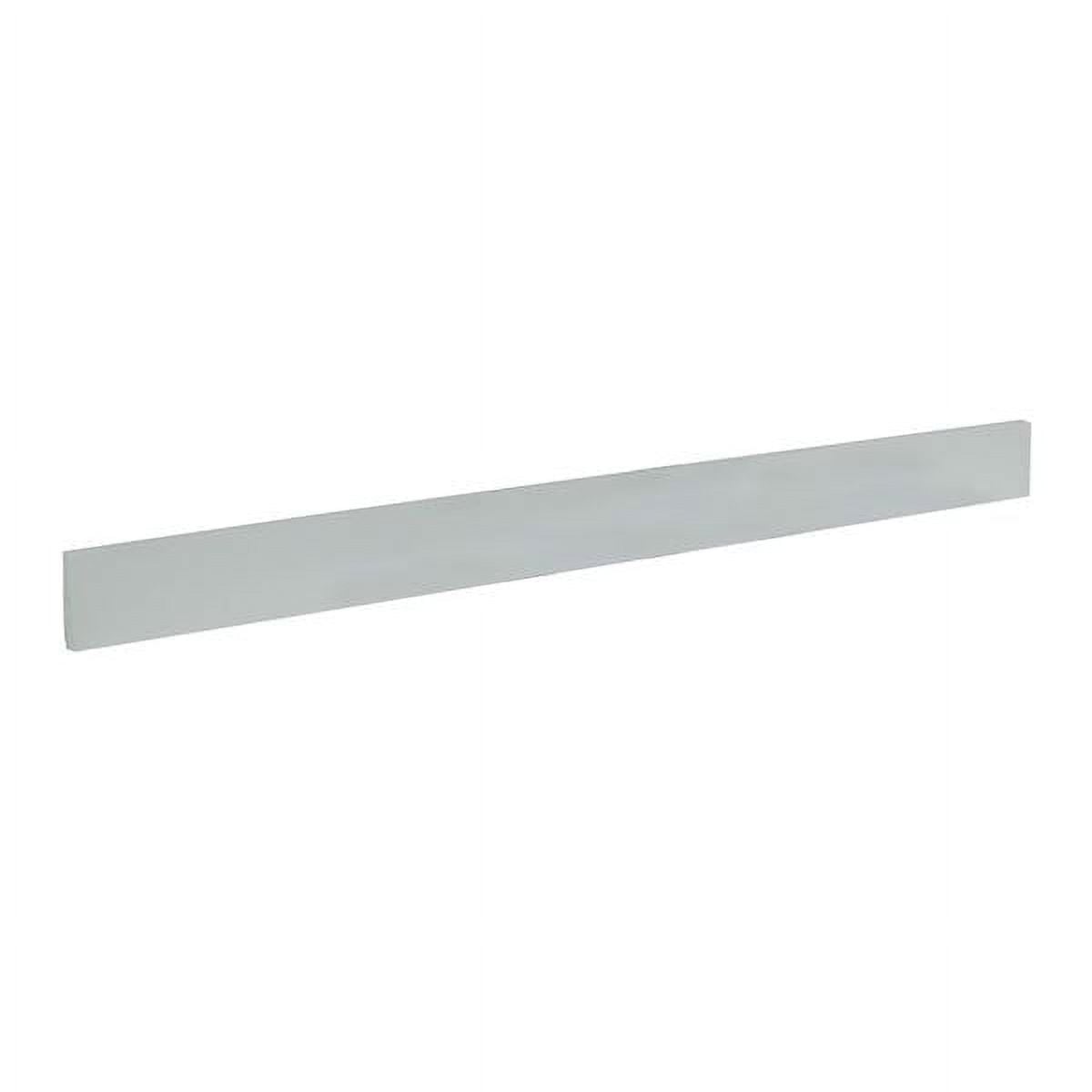 55 in. Engineered Stone Backsplash, White