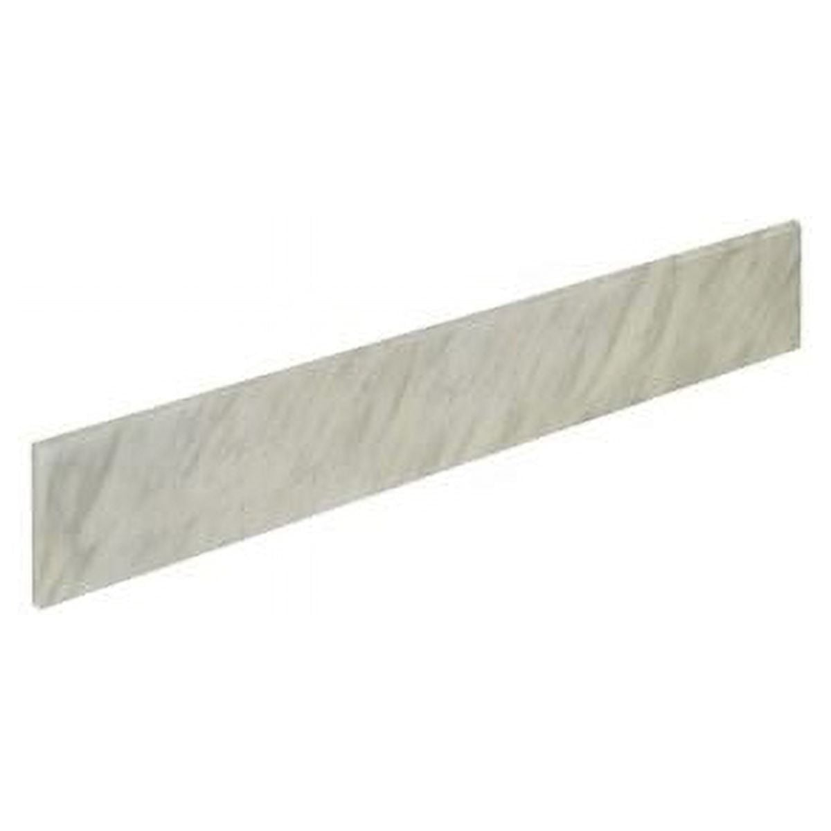 21 in. Jazz Carrara Marble Sidesplash, White