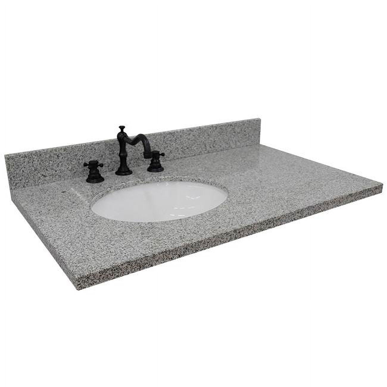 Picture of Bellaterra Home 430001-37L-GYO 37 in. Gray Granite Countertop & Single Oval Left Sink