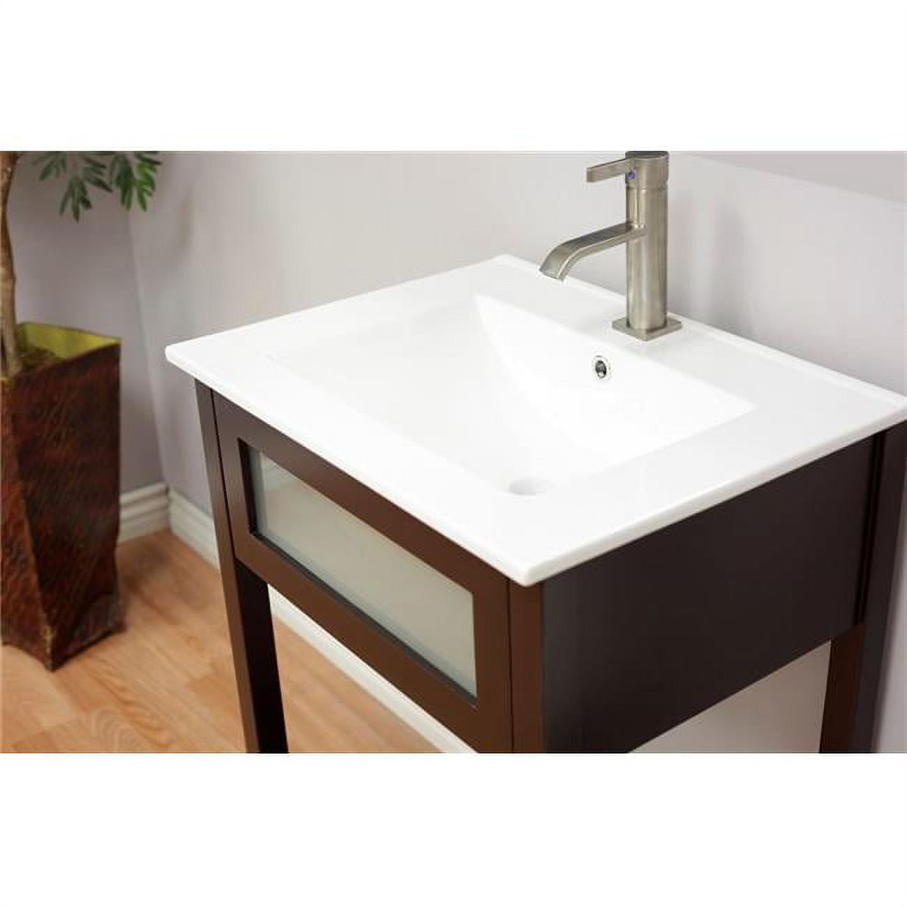 Picture of Bellaterra Home 9000-24-TOP 24 in. Single Ceramic Sink Top with Single Faucet Hole