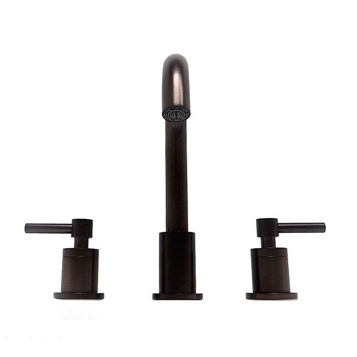 Bellaterra Home 2214-ORB Faenza Double Handle Widespread Bathroom Faucet with Drain, Oil Rubbed Bronze -  Bellaterra Home LLc