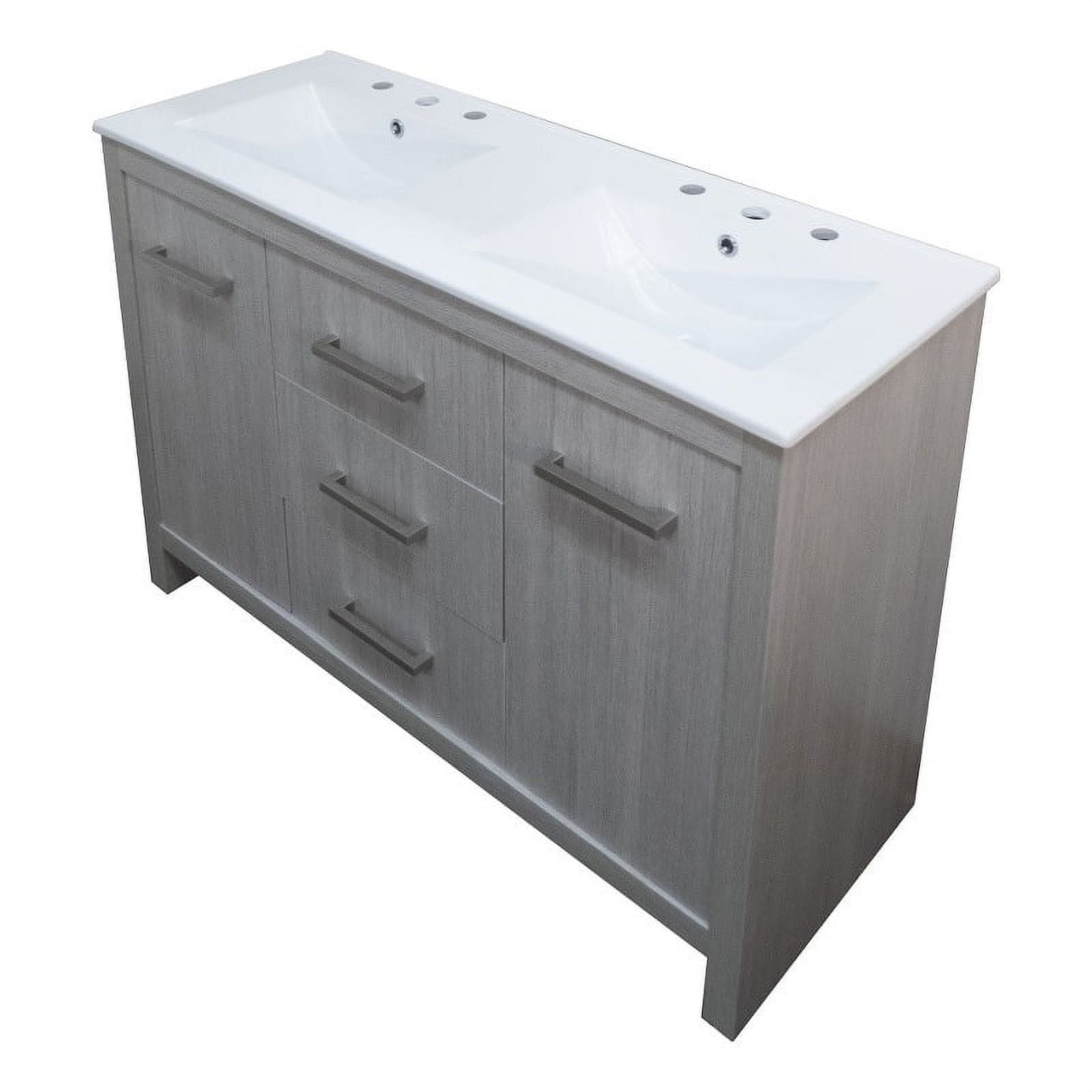 48 in. Double Sink Vanity, Gray