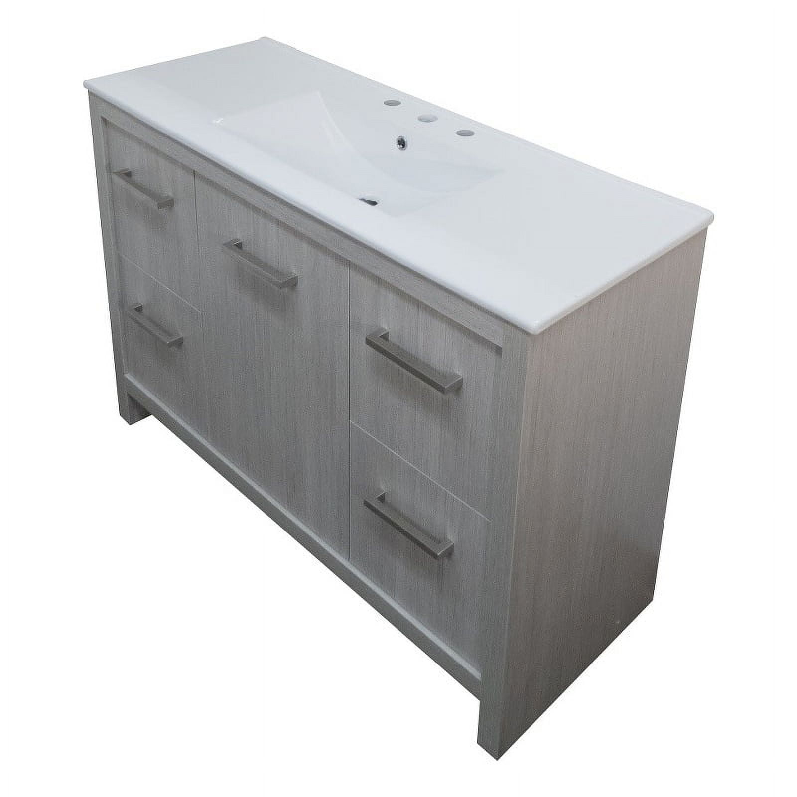 48 in. Single Sink Vanity, Gray