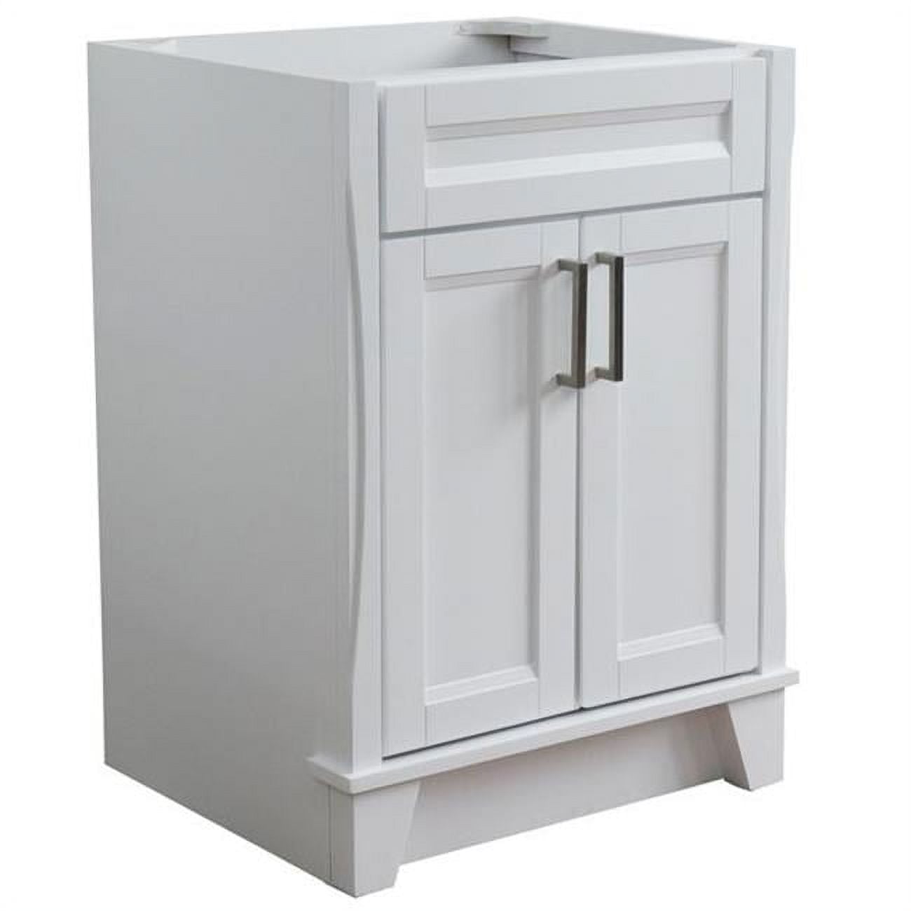 24 in. Single Sink Vanity with Cabinet, White