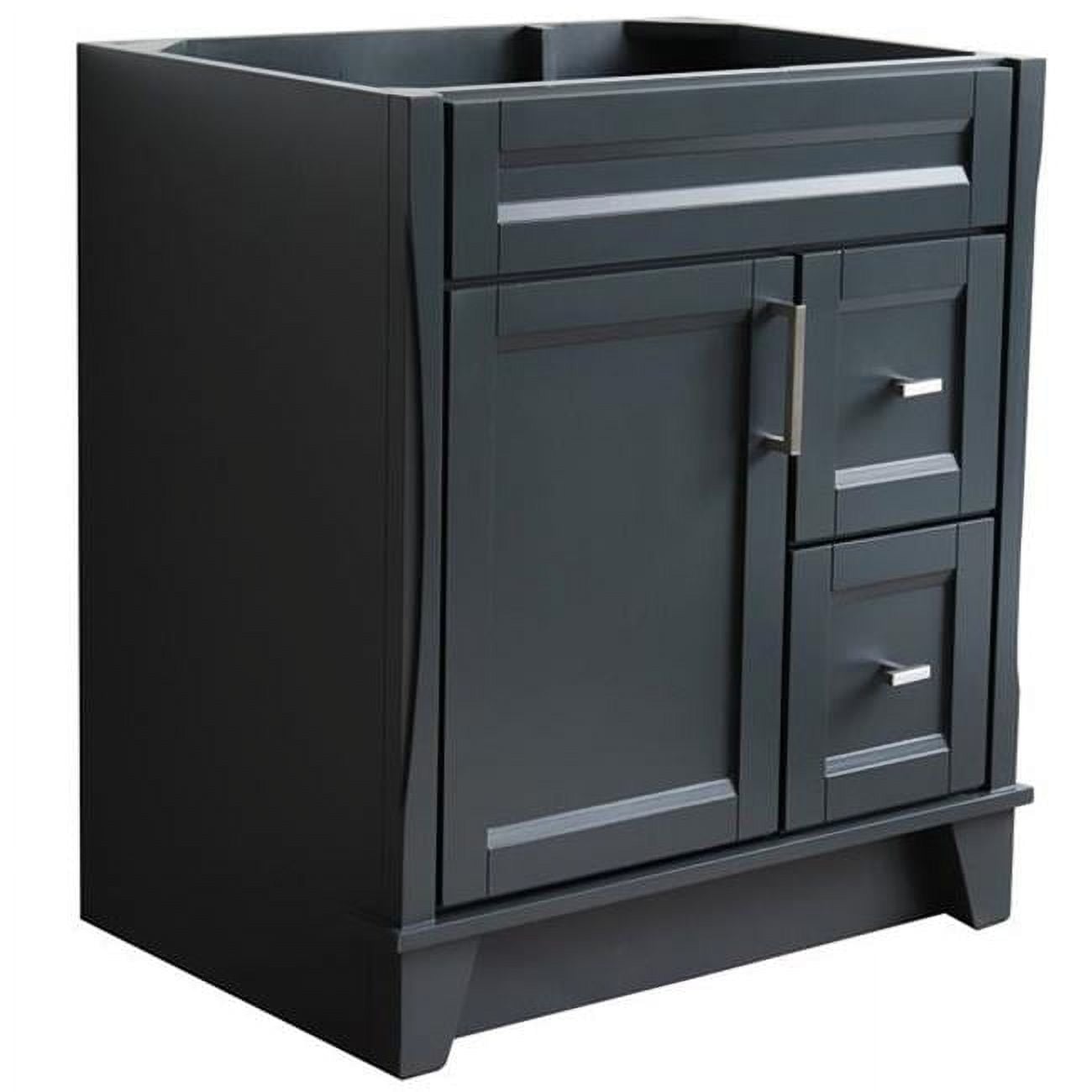 30 in. Single Sink Vanity with Cabinet, Dark Gray