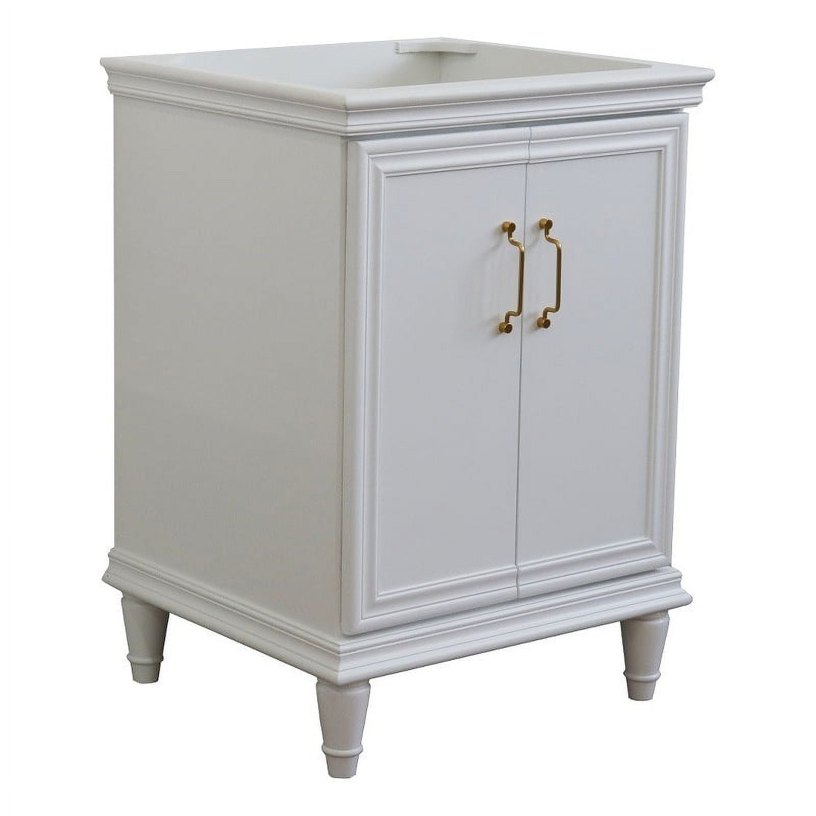 24 in. Single Vanity with Cabinet, White