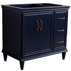 Forli 36in. Single Vanity - Blue - Left Door - Elegant Design