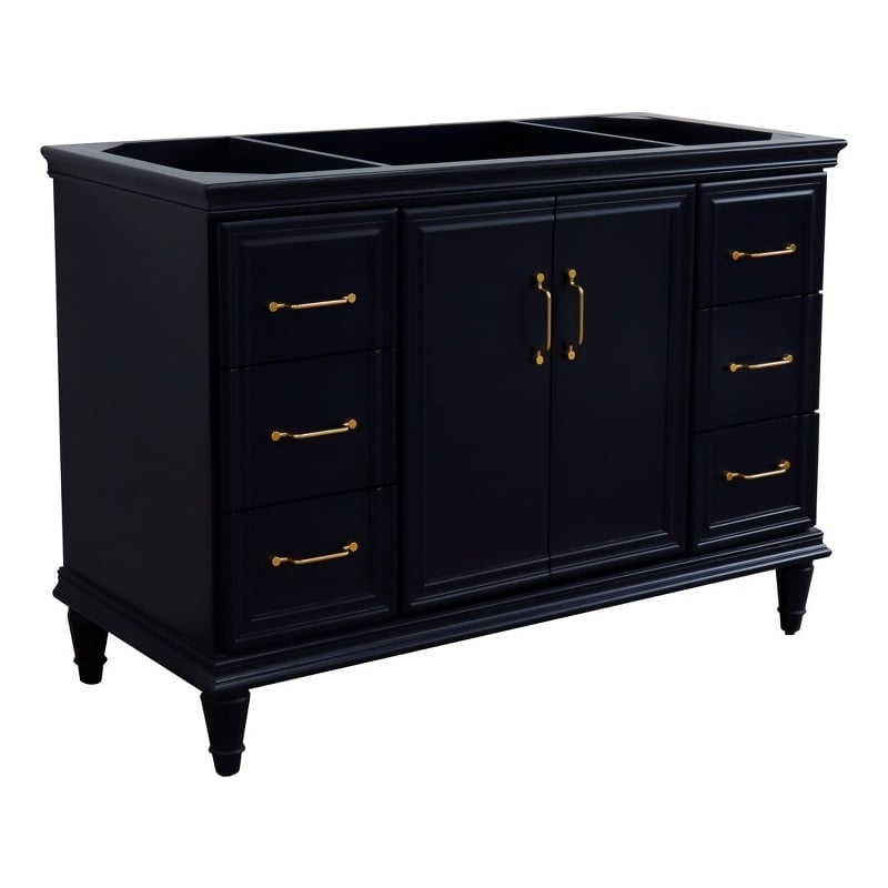48 in. Single Vanity with Cabinet, Blue
