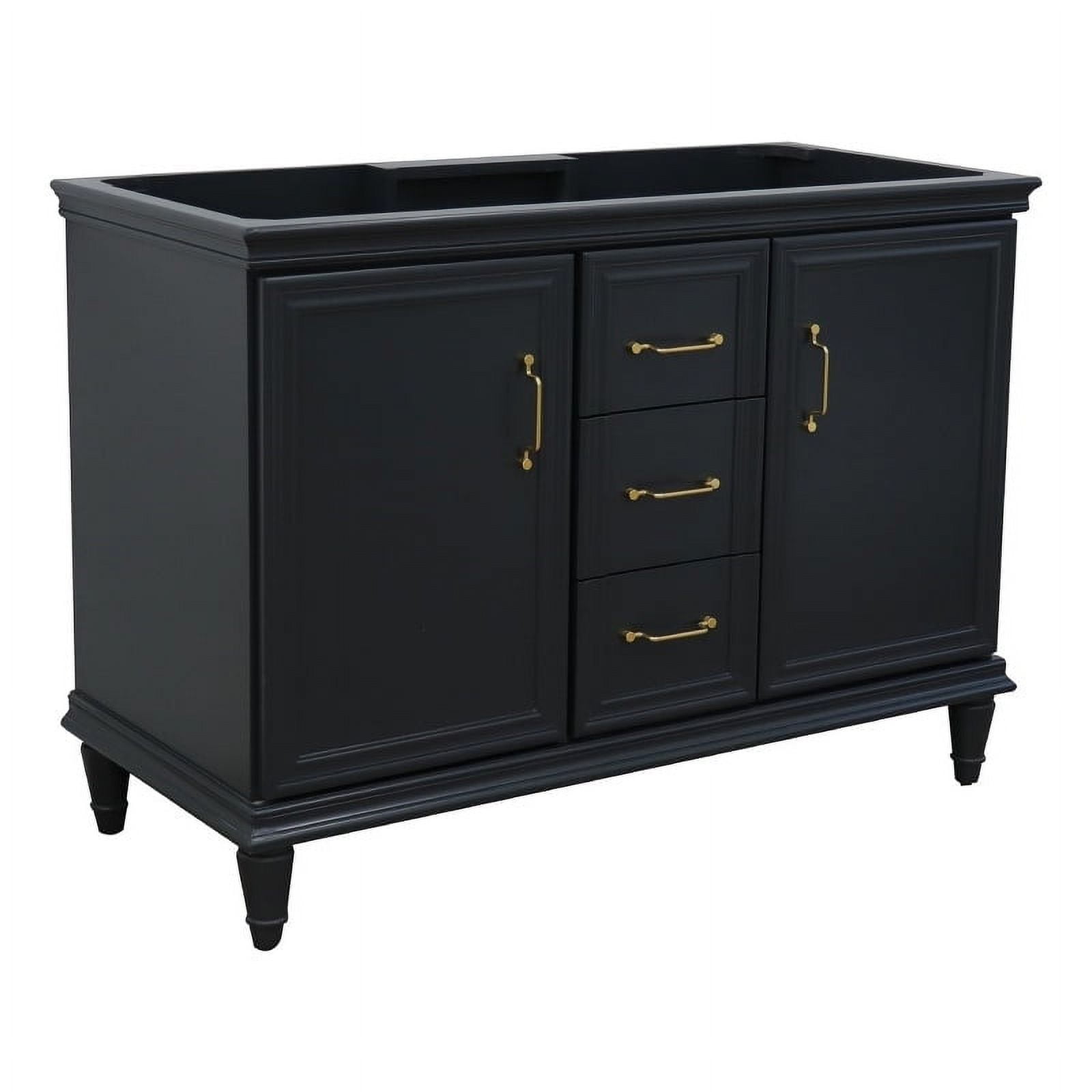 48 in. Double Vanity with Cabinet, Dark Gray