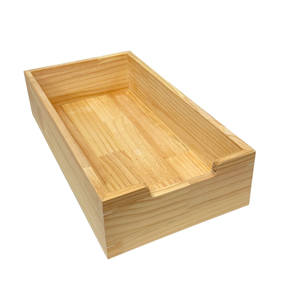 Sliding Pull Out Drawer - Natural - 11in. x 18in. x 4.75in. - Durable Wood Design