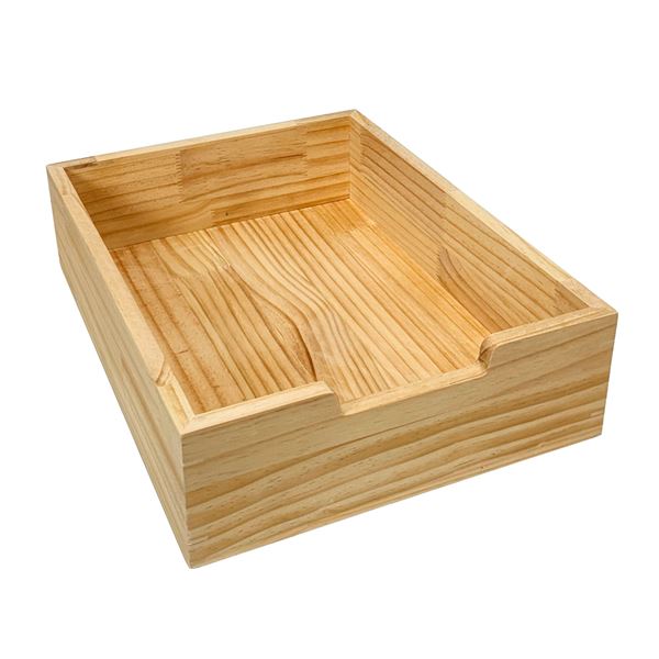 Sliding Pull Out Drawer - Natural - 14 x 18 x 4.75 in. - Durable Fir Wood