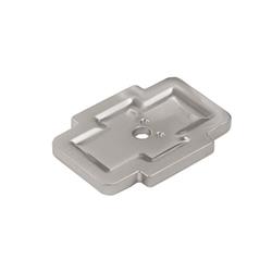 Picture of Belwith-Keeler B077995SN 1.75 x 1.25 in. with 4 in. Coventry Cabinet Knob Backplate&#44; Satin Nickel