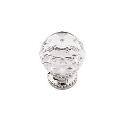 Picture of Belwith-Keeler B074589-GL14 1.37 in. Chautauqua Cabinet Knob&#44; Glass with Polished Nickel