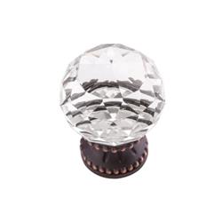 Picture of Belwith-Keeler B074589-GLVB 1.37 in. Chautauqua Cabinet Knob&#44; Glass with Vintage Bronze