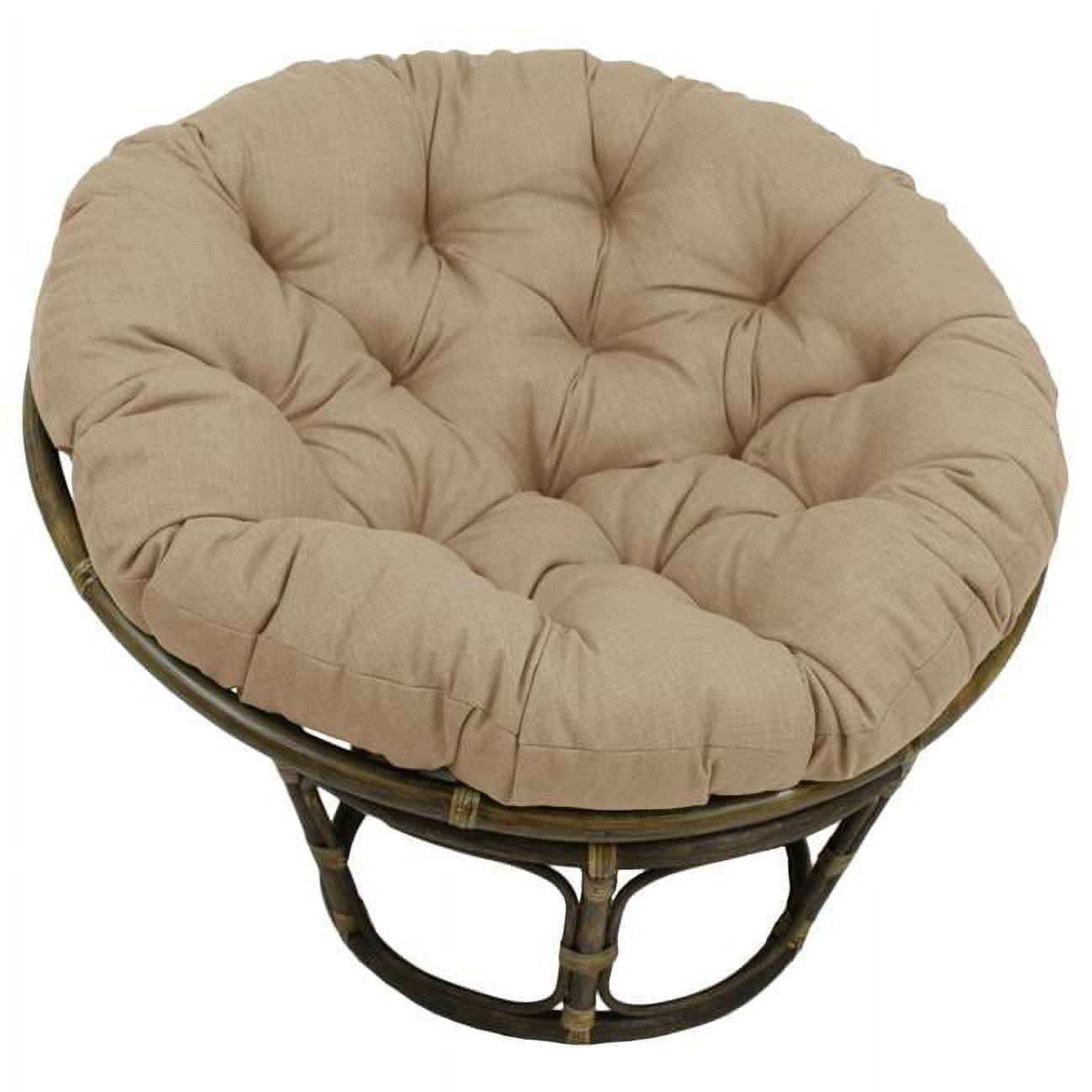 Picture of Blazing Needles 93302-52-REO-SOL-07 52 in. Solid Outdoor Spun Polyester Papasan Cushion, Sandstone