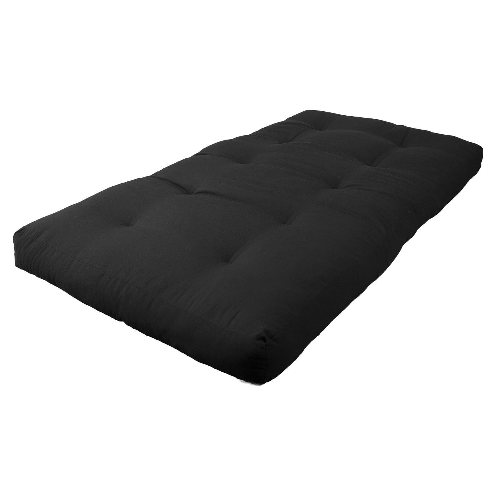 Picture of Blazing Needles 9601-TW-BK 6 in. Renewal Twill Twin Size Futon Mattress, Black