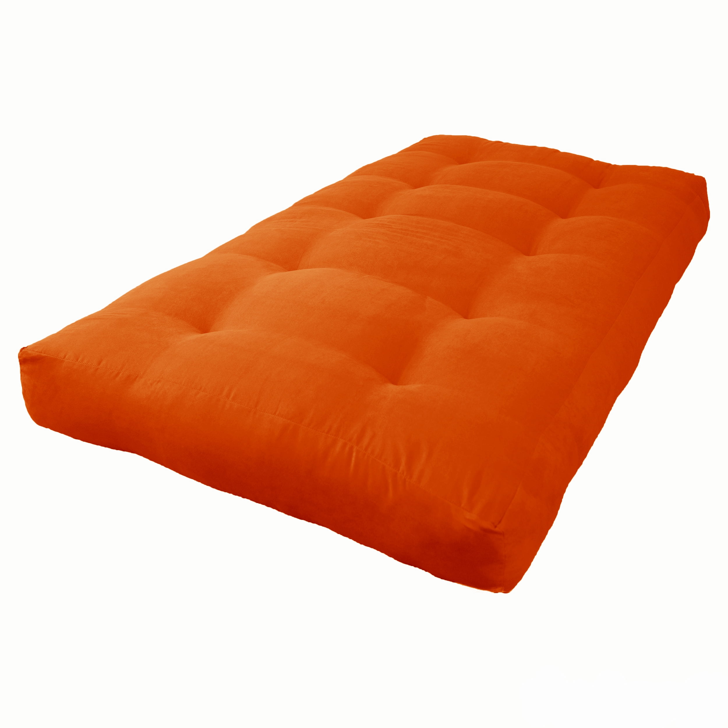 Picture of Blazing Needles 9601-B-MS-TD 7 in. Vitality Microsuede Twin Size Futon Mattress&#44; Tangerine Dream