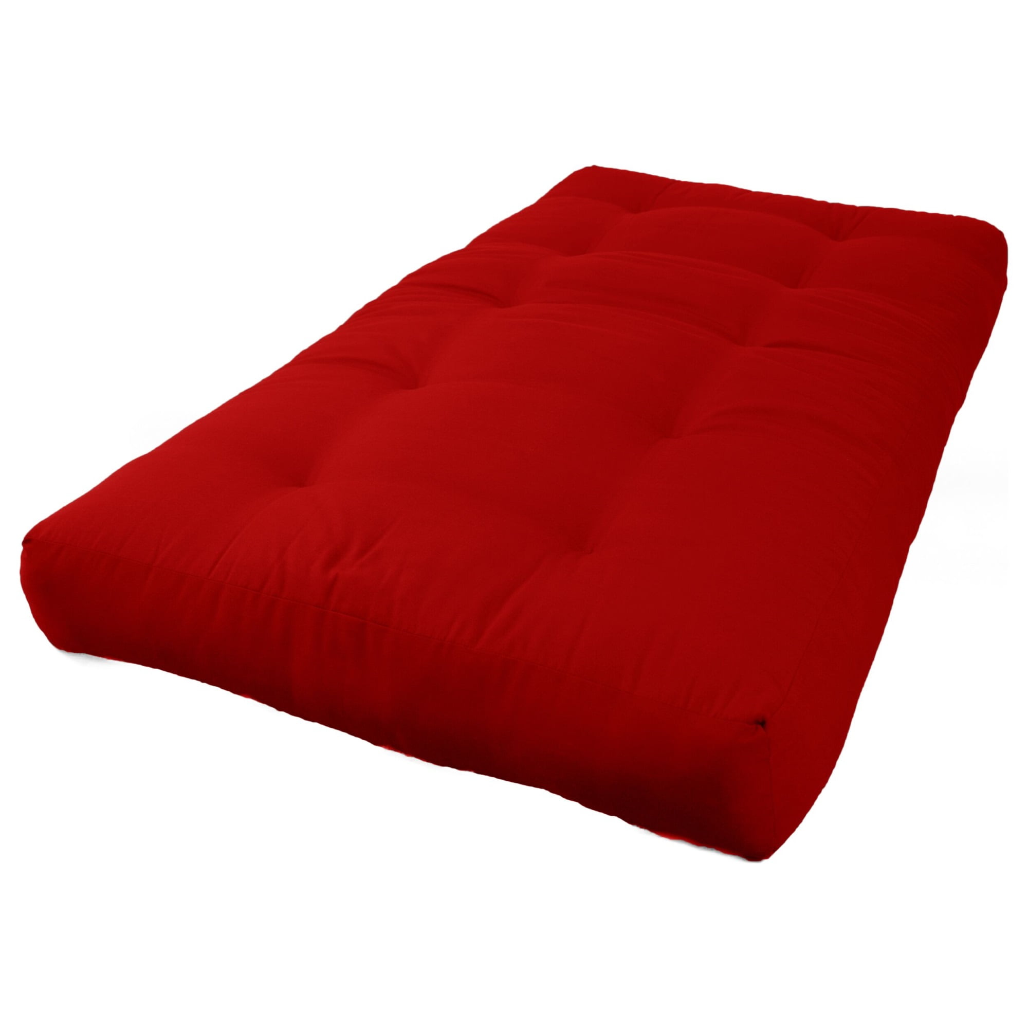 Picture of Blazing Needles 9601-B-TW-RD 7 in. Renewal Twill Twin Size Futon Mattress&#44; Red
