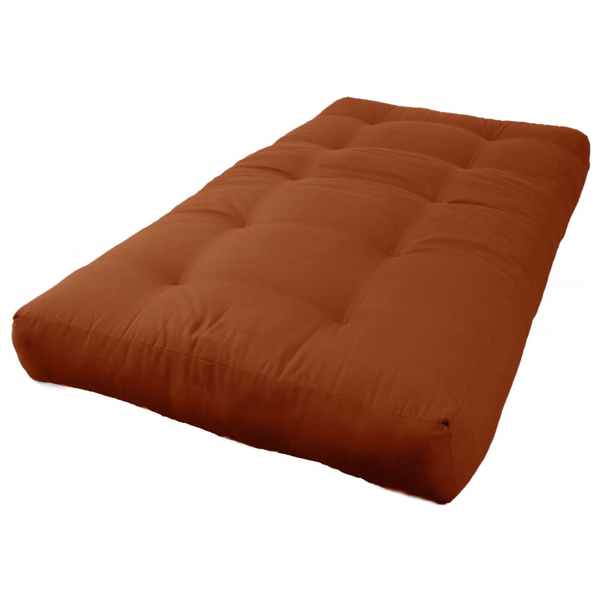 Picture of Blazing Needles 9601-B-TW-SP 7 in. Renewal Twill Twin Size Futon Mattress, Spice