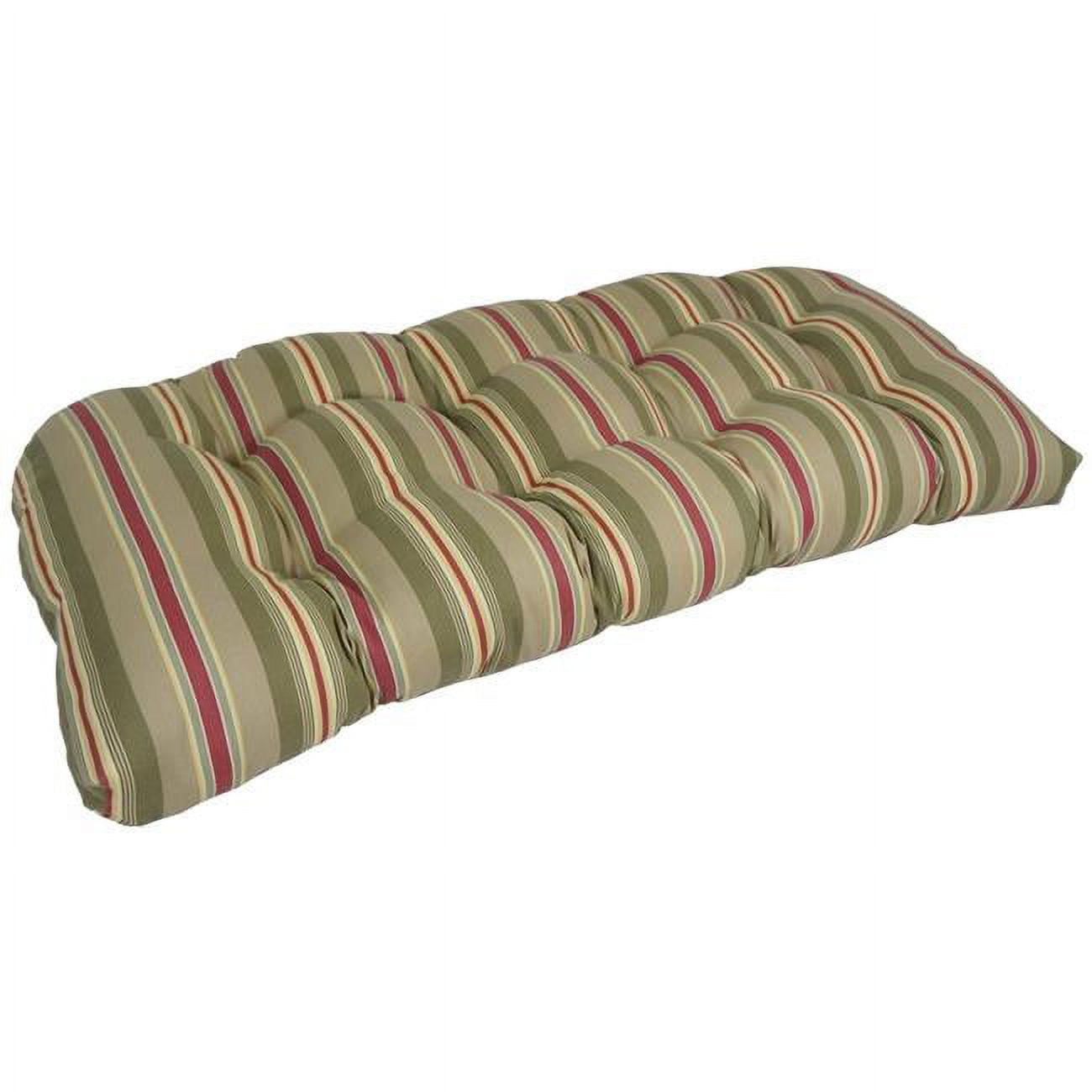 Picture of Blazing Needles 93180-LS-OD-023 42 x 19 in. U-Shaped Patterned Spun Polyester Tufted Settee & Bench Cushion&#44; Sunrise Zebra