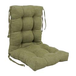 918X38BF-S1-MS-SG 18 x 38 in. Solid Microsuede Tufted Chair Cushion, Sage Green