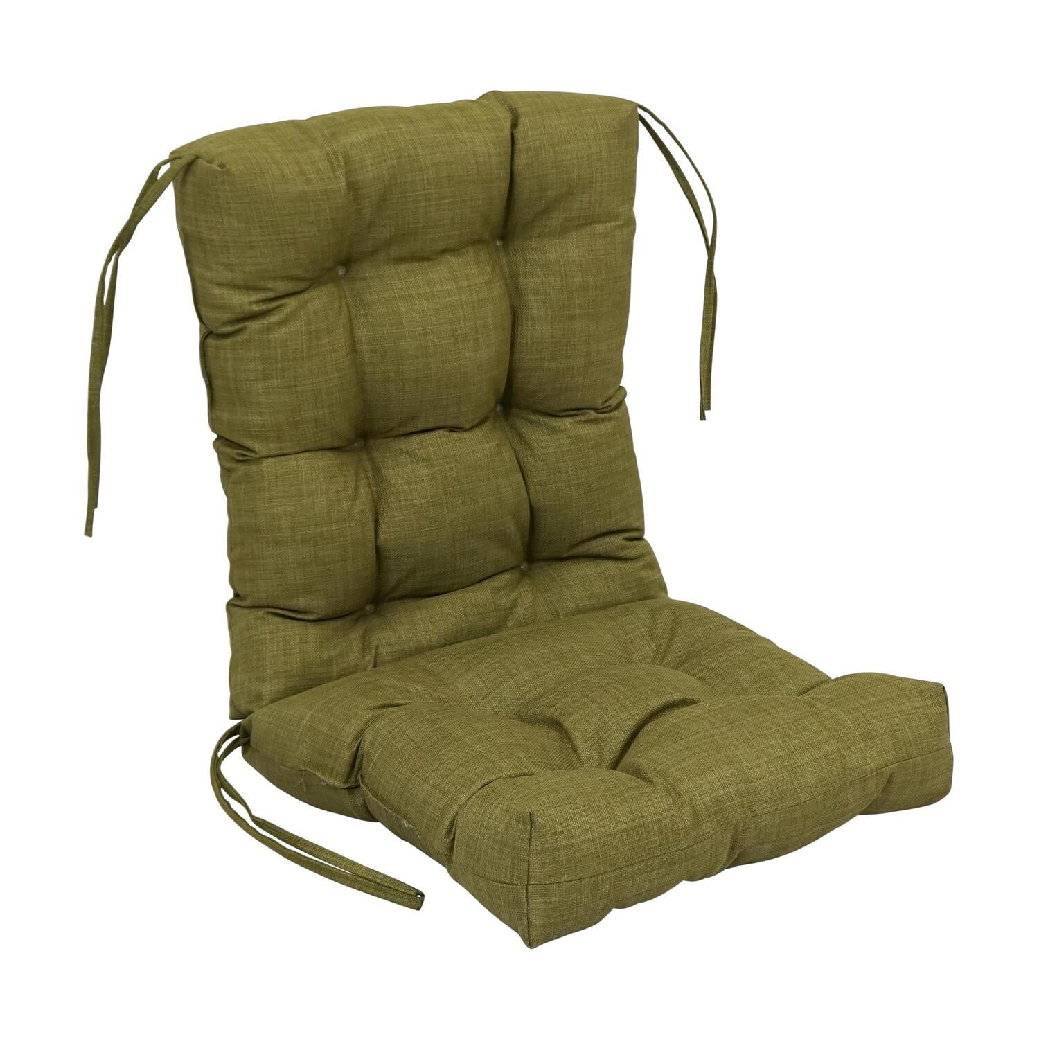 Picture of Blazing Needles 918X38BF-S1-REO-SOL-02 18 x 38 in. Spun Polyester Solid Outdoor Tufted Chair Cushion, Avocado