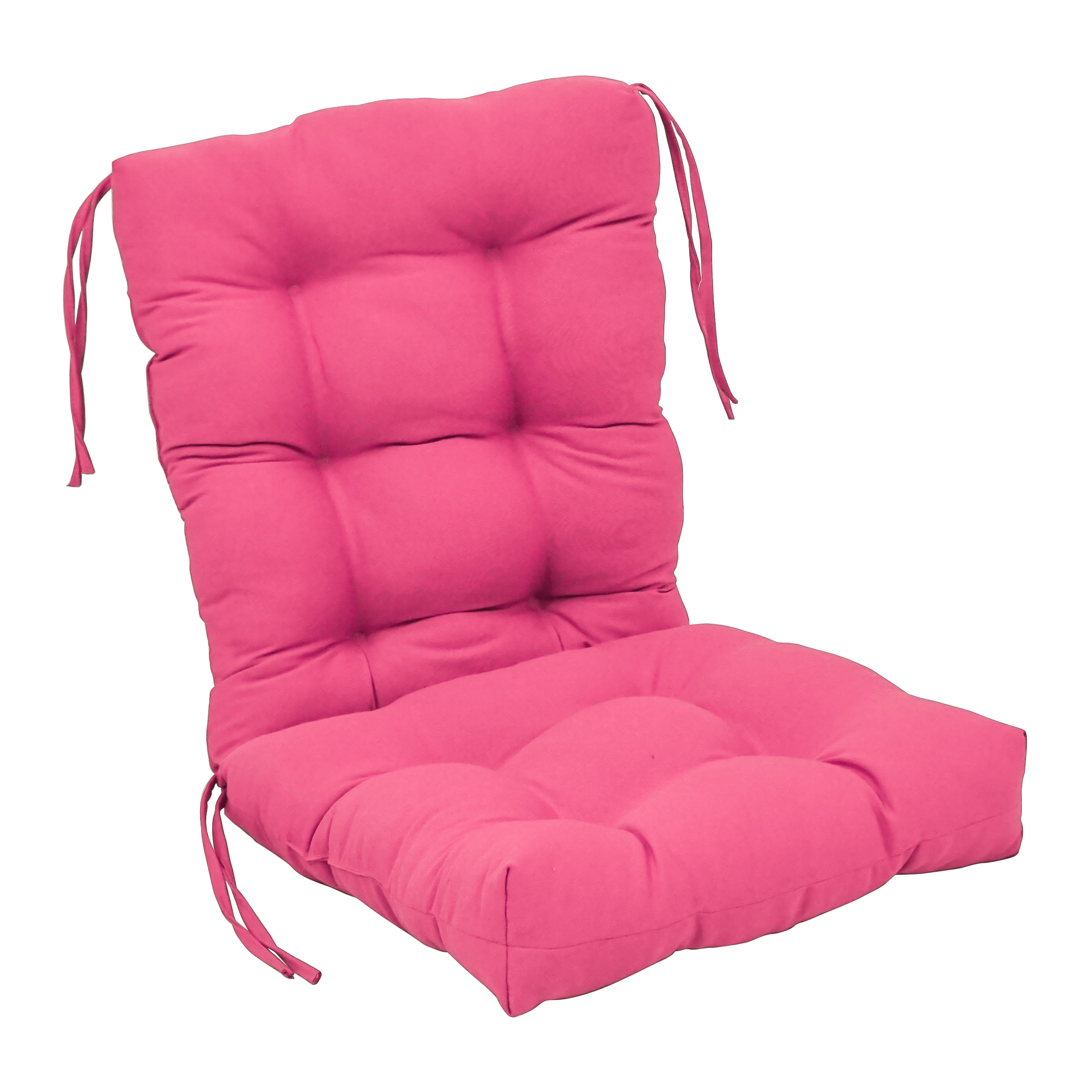 Picture of Blazing Needles 918X38BF-S1-TW-BB 18 x 38 in. Solid Twill Tufted Chair Cushion, Bery Berry