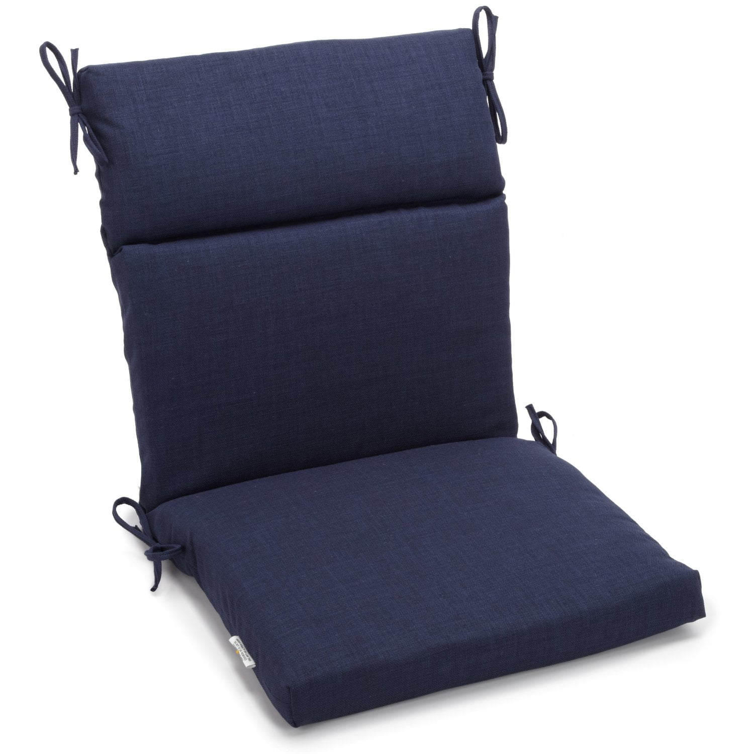 Picture of Blazing Needles 922X45FP-S1-REO-SOL-05 22 x 45 in. Spun Polyester Solid Outdoor Squared Seat & Back Chair Cushion&#44; Azul