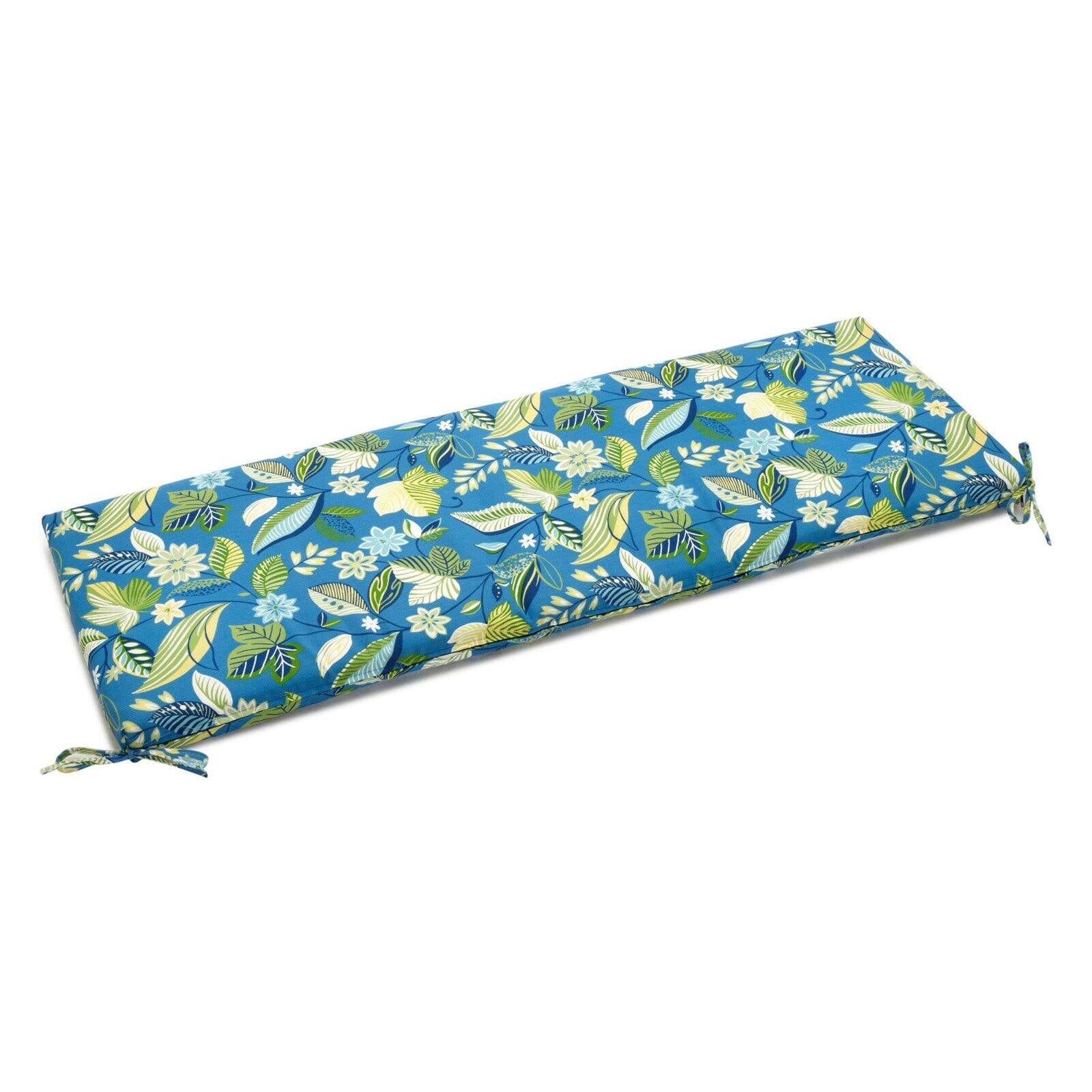 54 x 19 in. Patterned Outdoor Spun Polyester Bench Cushion, Skyworks Caribbean