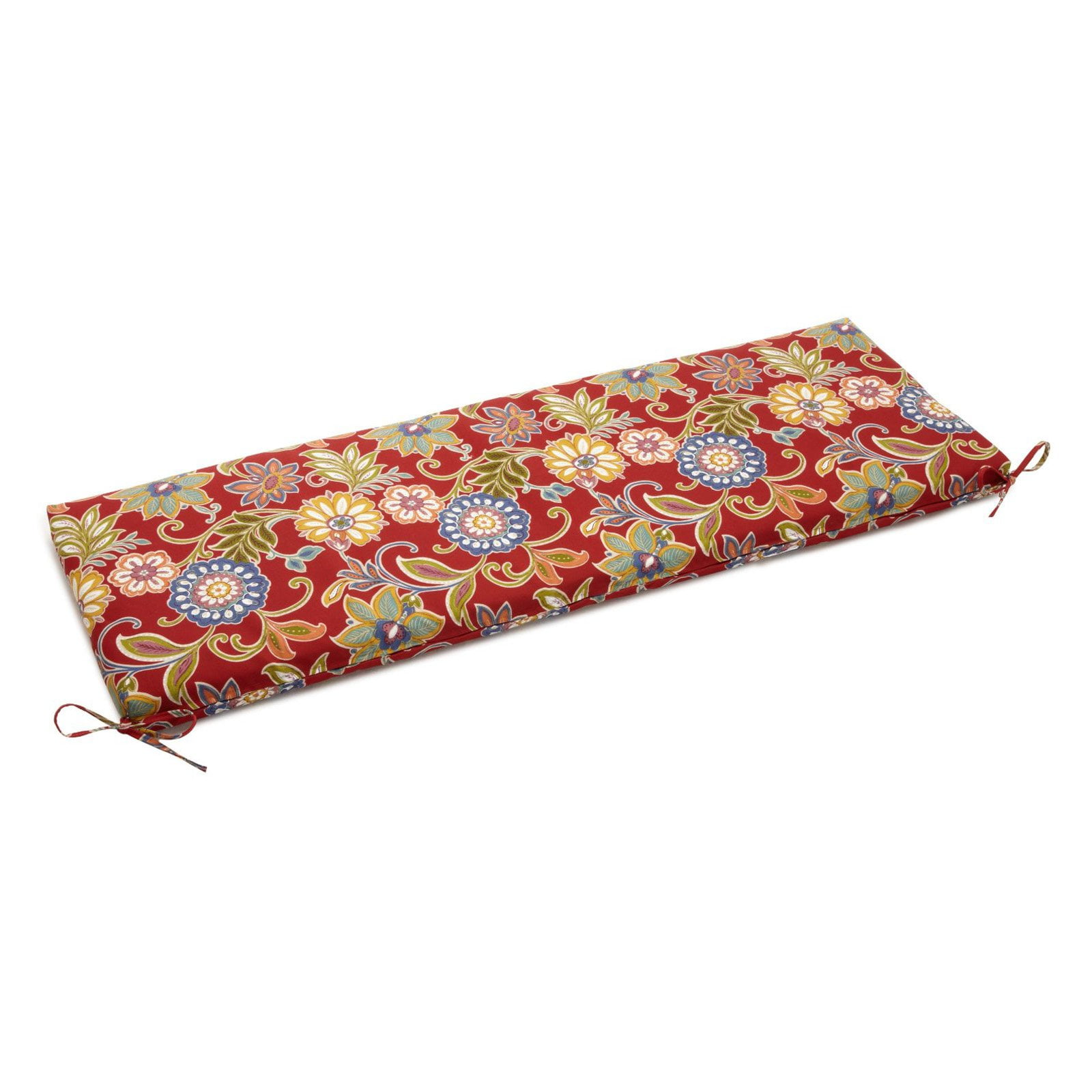 954X19-REO-40 54 x 19 in. Patterned Outdoor Spun Polyester Bench Cushion, Alenia Pompeii