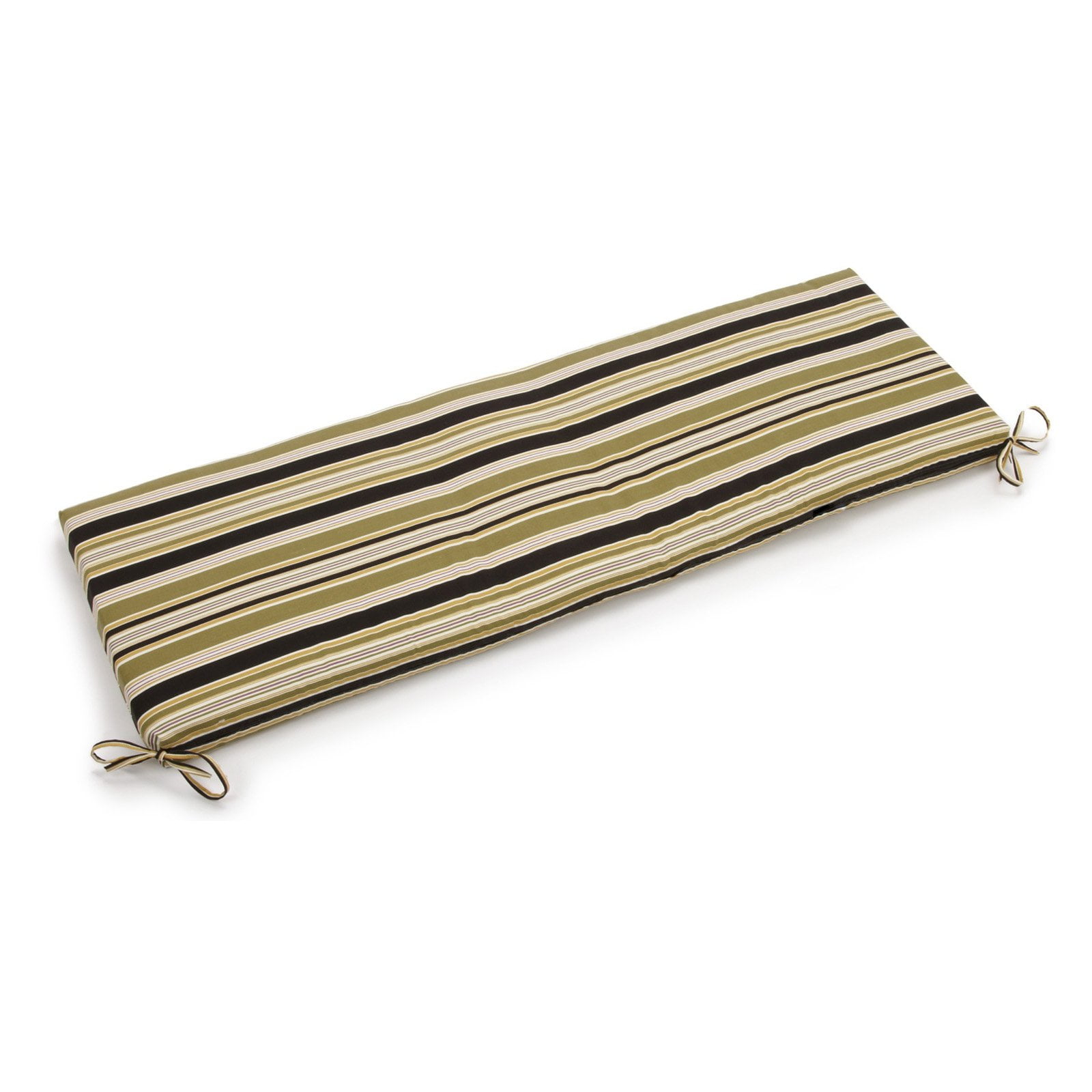 57 x 19 in. Patterned Outdoor Spun Polyester Bench Cushion, Eastbay Onyx