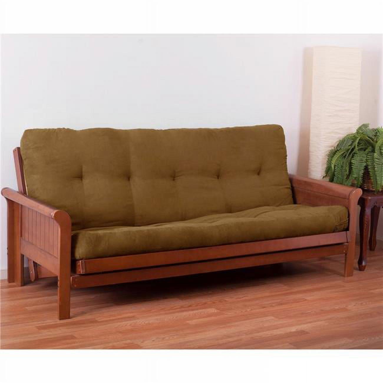 9605-MS-CM 5 in. Vitality Microsuede Full Size Futon Mattress, Camel
