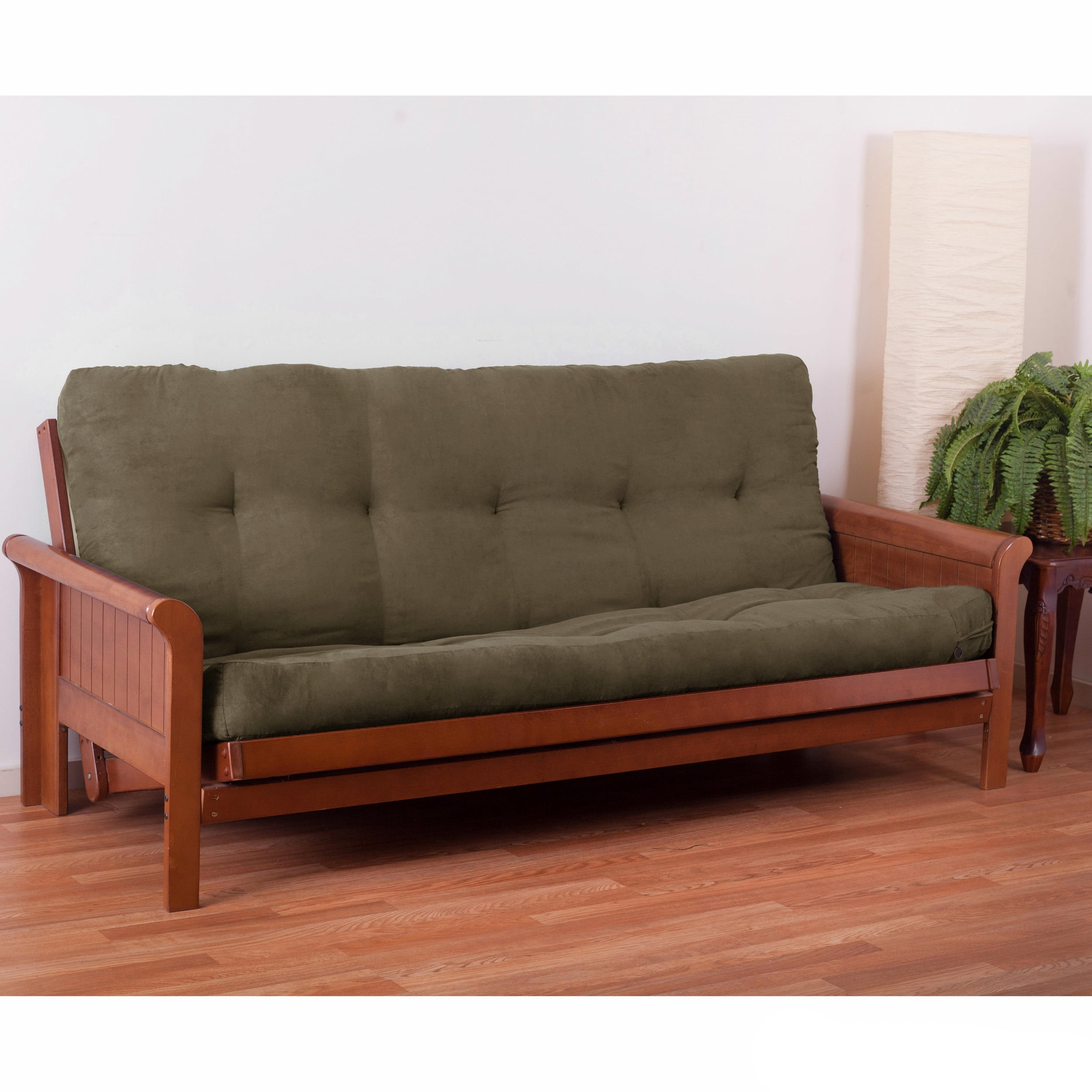 9605-MS-JV 5 in. Vitality Microsuede Full Size Futon Mattress, Java