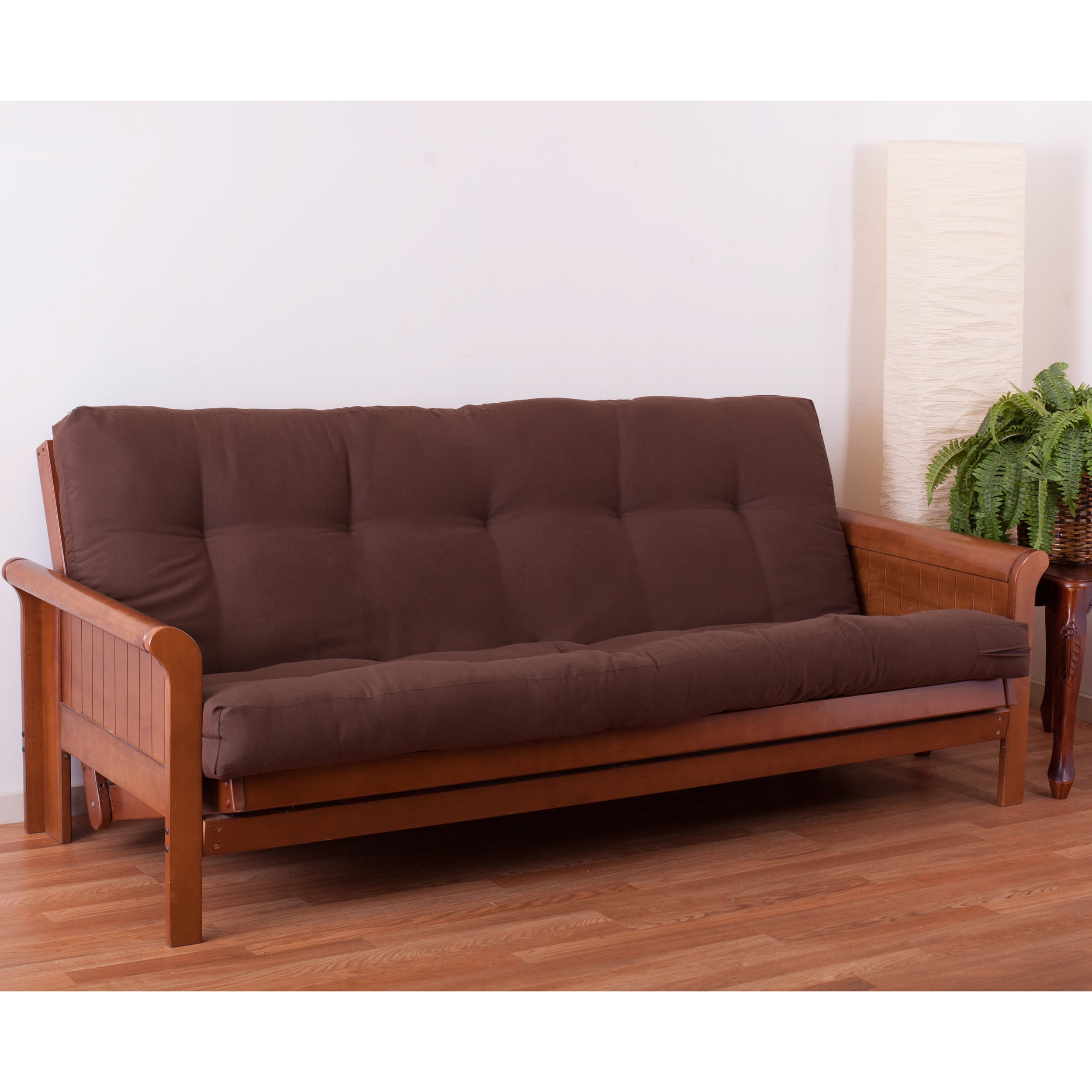 Picture of Blazing Needles 9605-TW-CH 5 in. Renewal Twill Full Size Futon Mattress, Chocolate