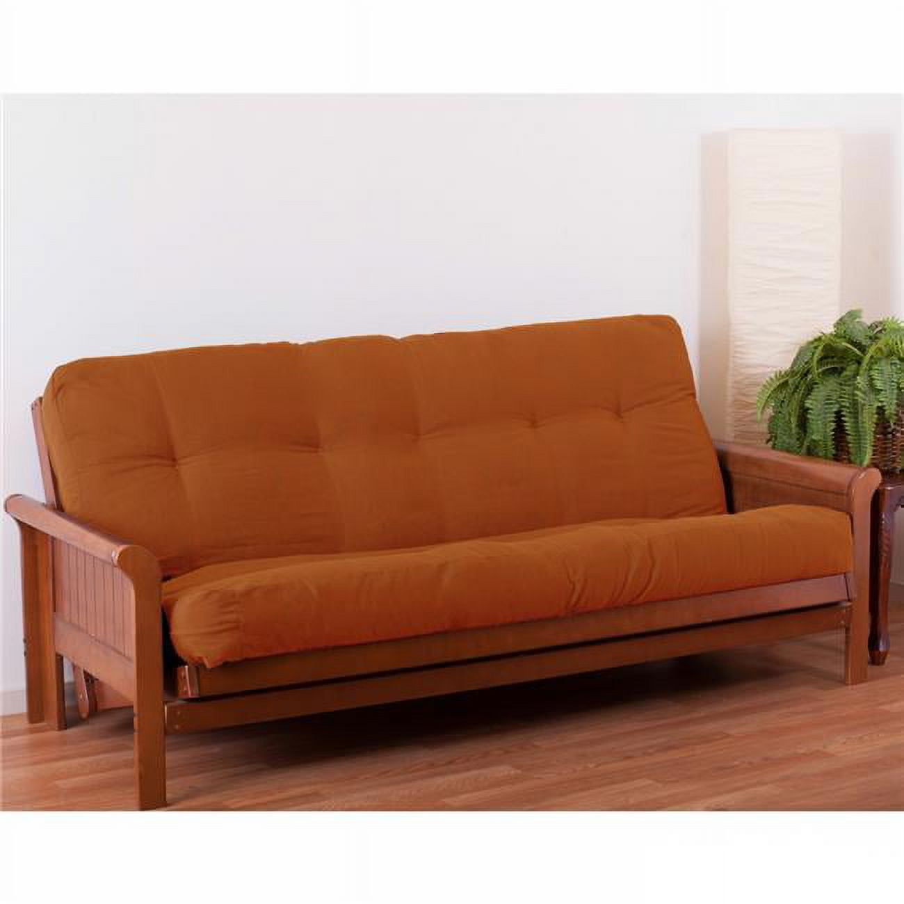 Picture of Blazing Needles 9611-B-TW-SP 7 in. Renewal Twill Queen Size Futon Mattress, Spice