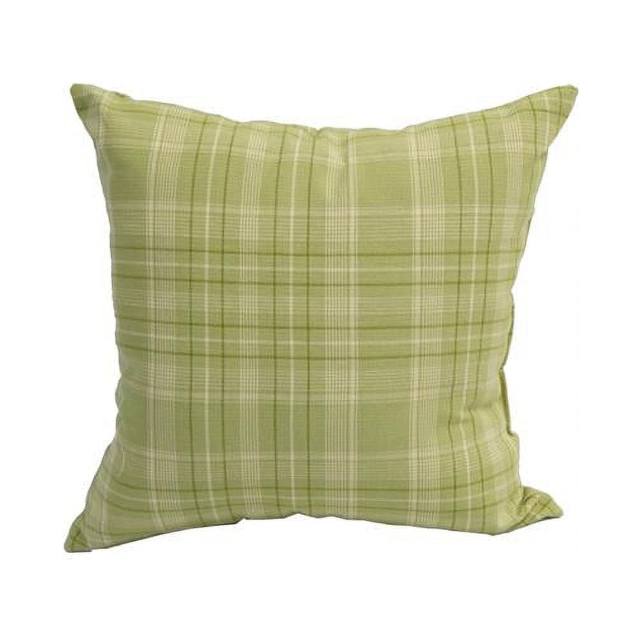 9910-S1-ID-001 17 in. Jacquard Throw Pillows with Inserts, Shamrock Plad