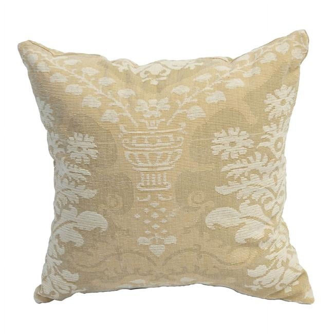 9910-S1-ID-015 17 in. Jacquard Throw Pillows with Inserts, King Louis
