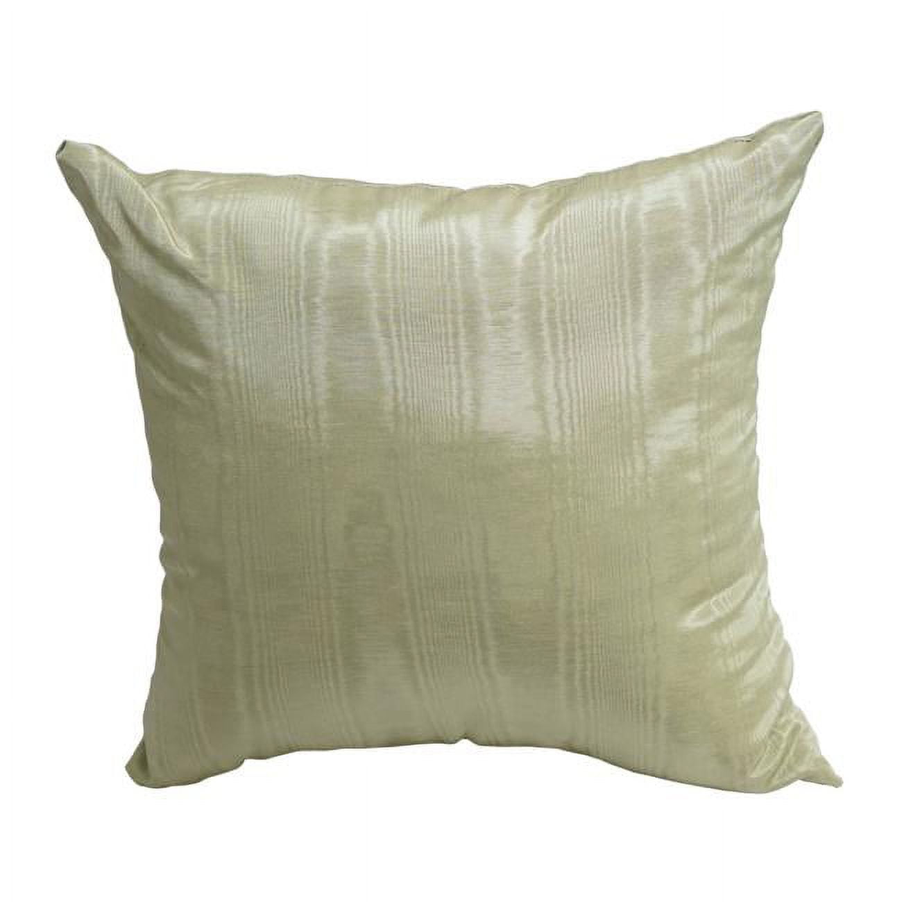 9910-S1-ID-022 17 in. Jacquard Throw Pillows with Inserts, Moire Moss