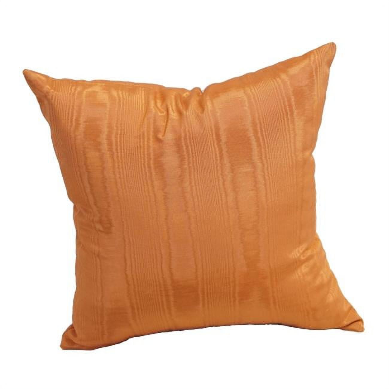 9910-S1-ID-023 17 in. Jacquard Throw Pillows with Inserts, Moire Sunset