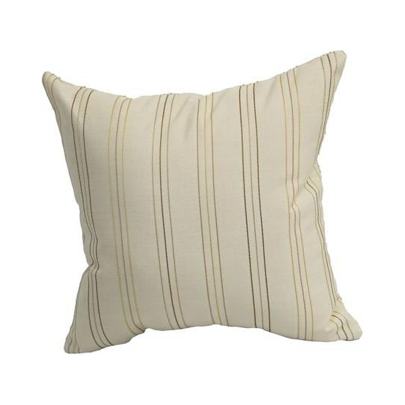 9910-S1-ID-029 17 in. Jacquard Throw Pillows with Inserts, Summer Pinstripe