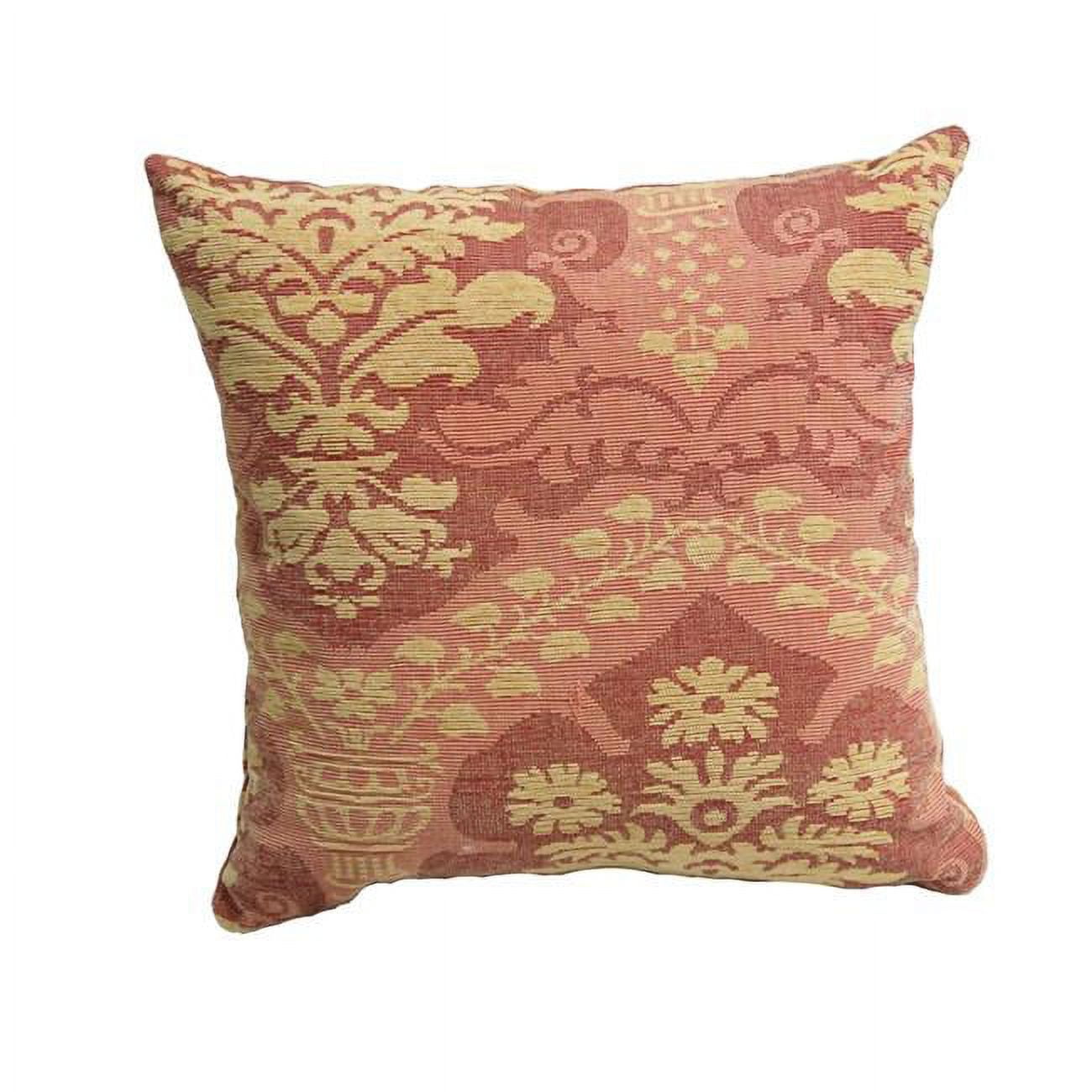 9910-S1-ZP-ID-040 Soft Jacquard Chenille Indoor Throw Pillows, Queen Maria
