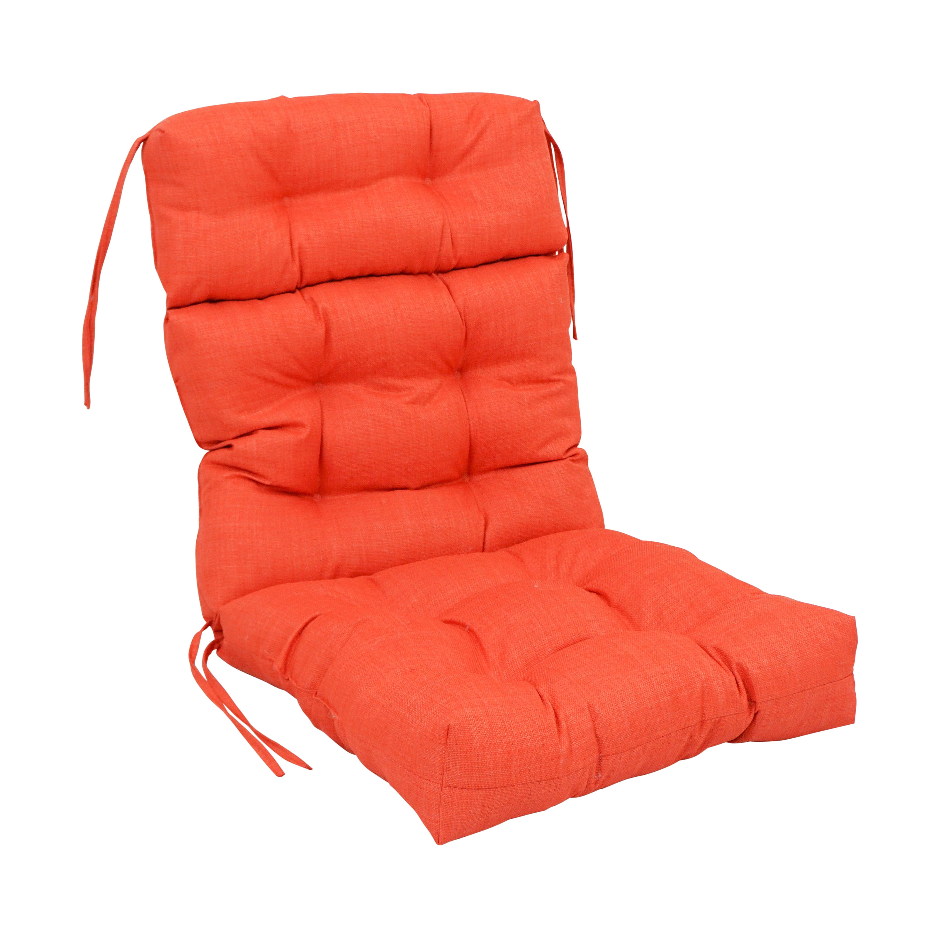 Picture of Blazing Needles 920X42BF-S1-REO-SOL-13 20 x 42 in. Spun Polyester Solid Outdoor Tufted Chair Cushion&#44; Tangerine Dream